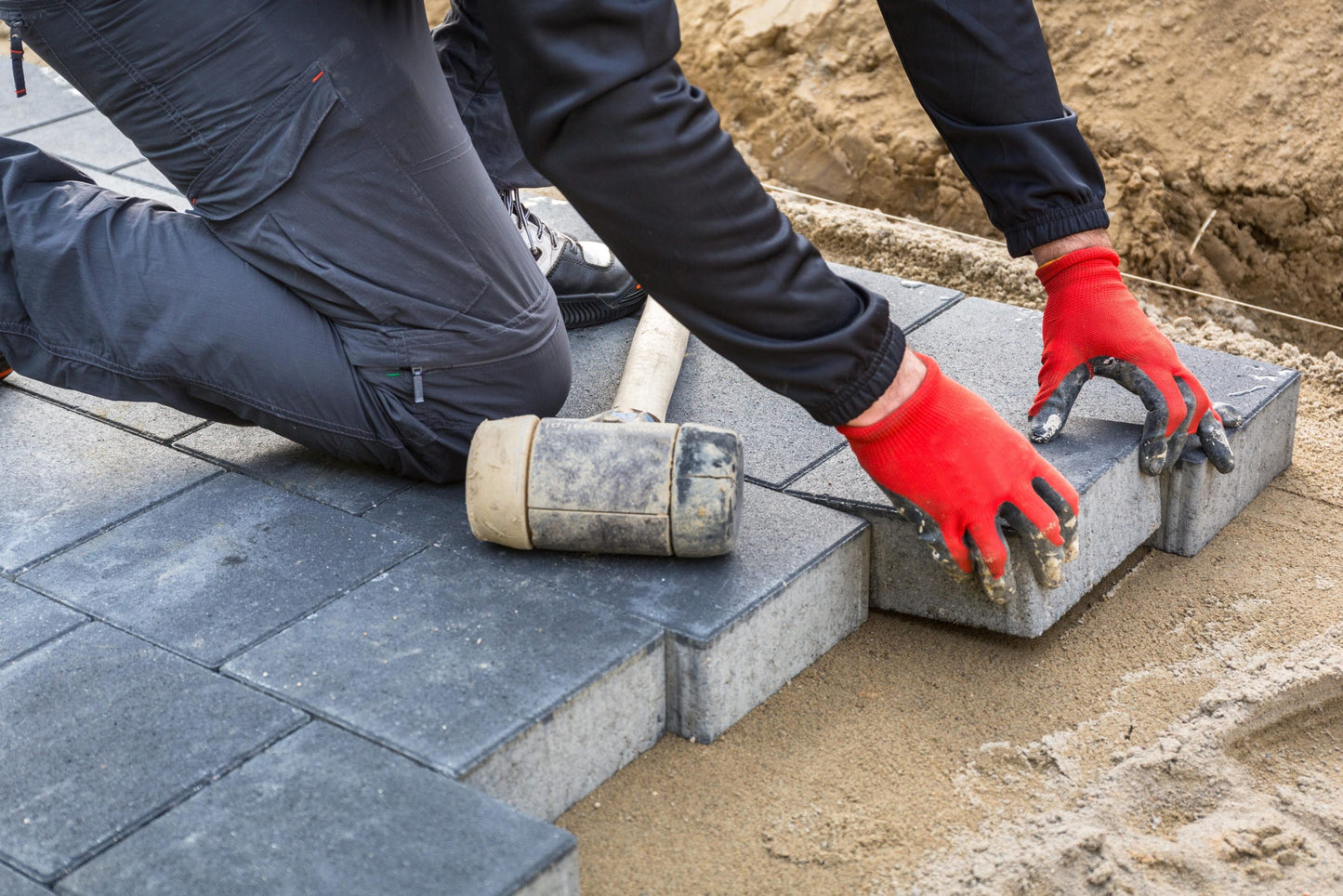 Install Concrete Pavers for 1 sqft